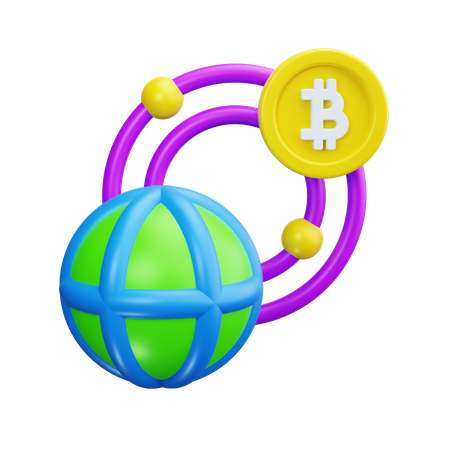 Bitcoin-Handel  3D Icon