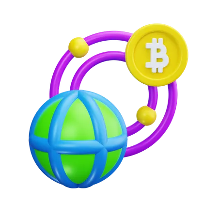 Bitcoin-Handel  3D Icon