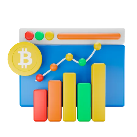 Bitcoin-Handel  3D Icon