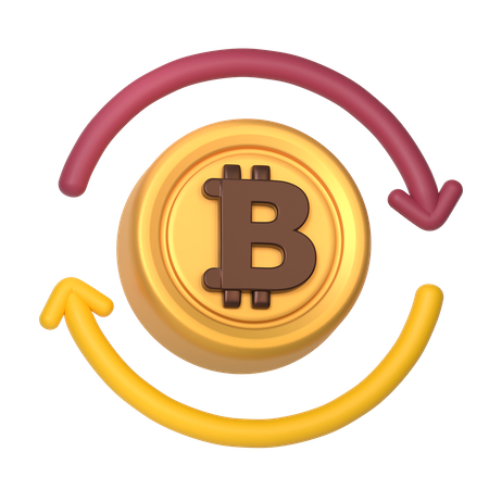 Bitcoin-Börse  3D Icon