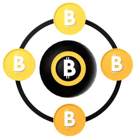 Bitcoin-Handel  3D Icon