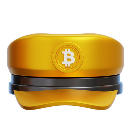 Bitcoin Hat  3D Icon