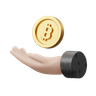 3d bitcoin hodl logo