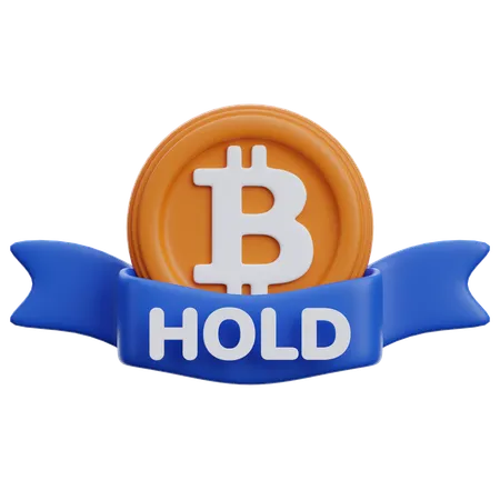 Bitcoin halten  3D Icon