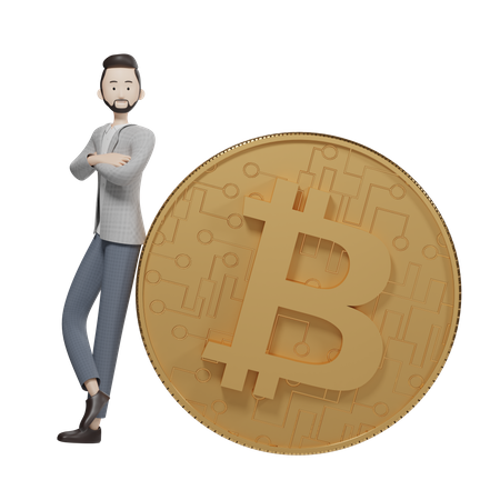 Bitcoin Holder  3D Icon