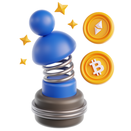 Bitcoin Holder Growth  3D Icon