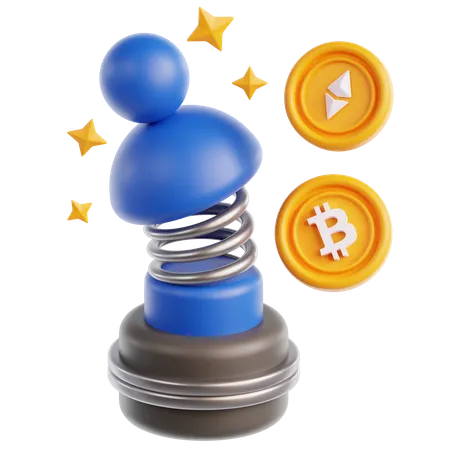 Bitcoin Holder Growth  3D Icon