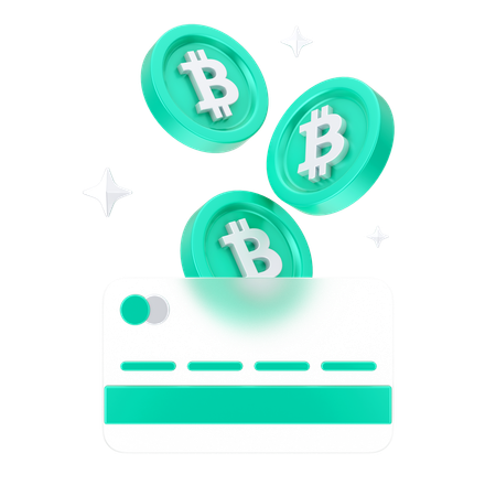 ビットコイン ホログラム  3D Icon