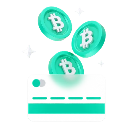 Holograma bitcoin  3D Icon