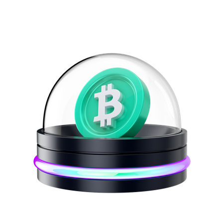 Holograma bitcoin  3D Icon