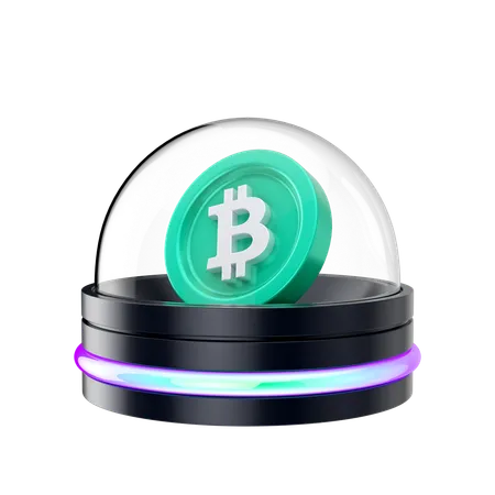 Holograma bitcoin  3D Icon