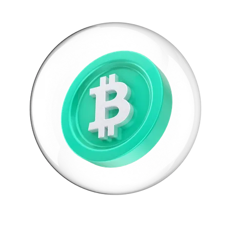 Holograma bitcoin  3D Icon