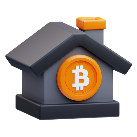 Bitcoin-Haus  3D Icon