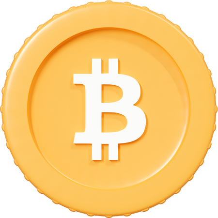 Bitcoin Icon  3D Icon