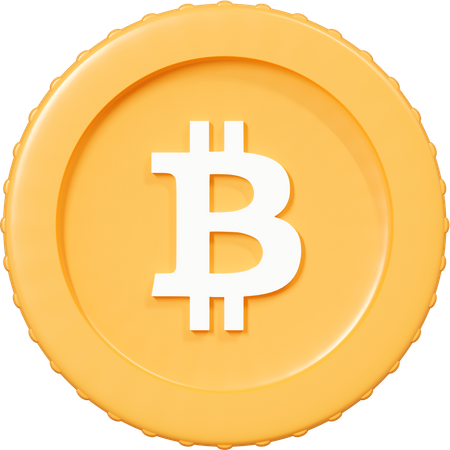 Bitcoin Icon  3D Icon