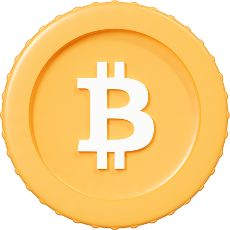 Bitcoin Icon 3D Icon