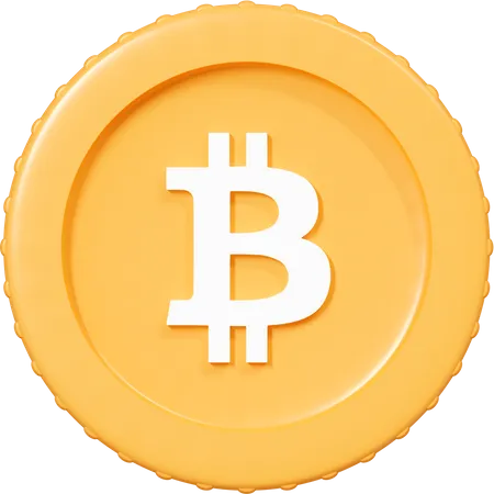 3 D Bitcoin Icon BTC Coin Or Token Blockchain Technology Concept Crypto Mining And Trading Investing In Cryptocurrency Cartoon Creative Design Icon Isolated On White Background 3 D Rendering 3D Icon