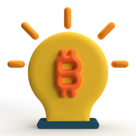 Bitcoin Idea  3D Icon