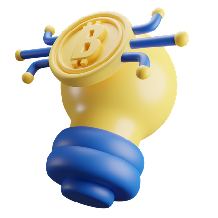 Bitcoin Idea  3D Icon