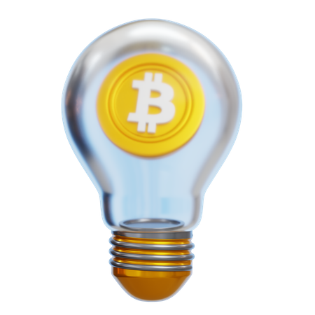 Bitcoin-Idee  3D Icon