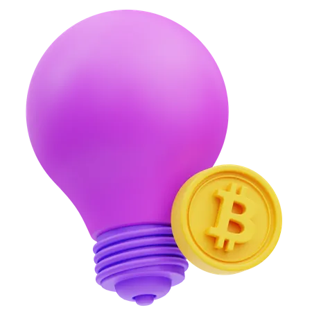 Bitcoin-Idee  3D Icon