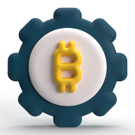 Impostazione bitcoin  3D Icon