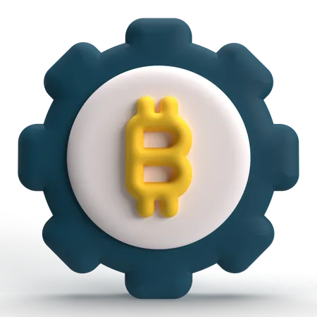 Impostazione bitcoin  3D Icon