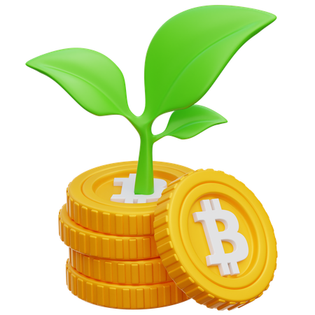 Bitcoin Invest  3D Icon