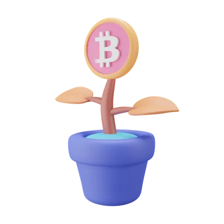 Bitcoin Invest 3D Icon
