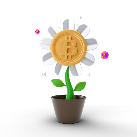 Bitcoin-Investition  3D Icon