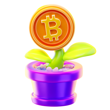 비트코인 투자  3D Icon