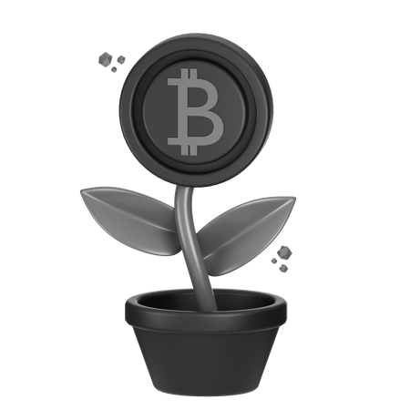 Bitcoin Investment  3D Icon