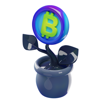 Bitcoin Investment  3D Icon