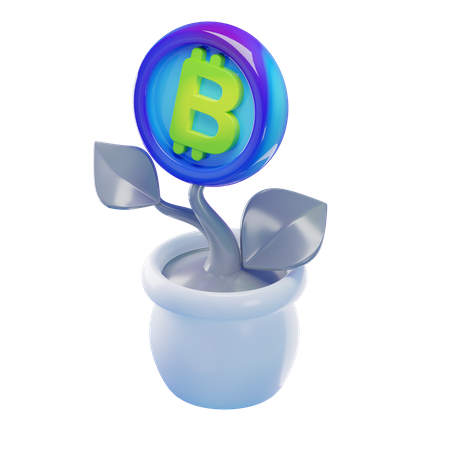 Bitcoin Investment  3D Icon