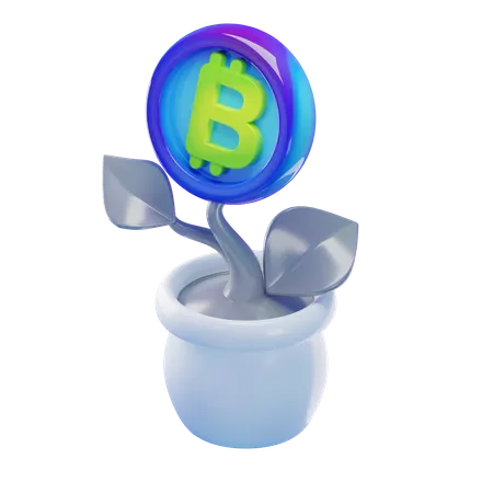 Bitcoin Investment  3D Icon