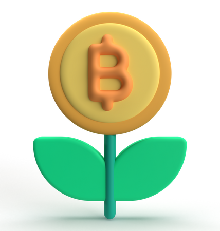 Bitcoin Investment  3D Icon