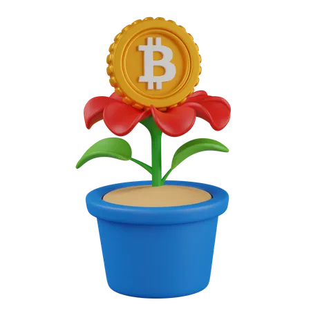 Bitcoin Investment  3D Icon