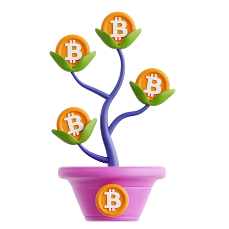 Bitcoin Investment  3D Icon