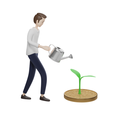 Bitcoin Investment  3D Icon