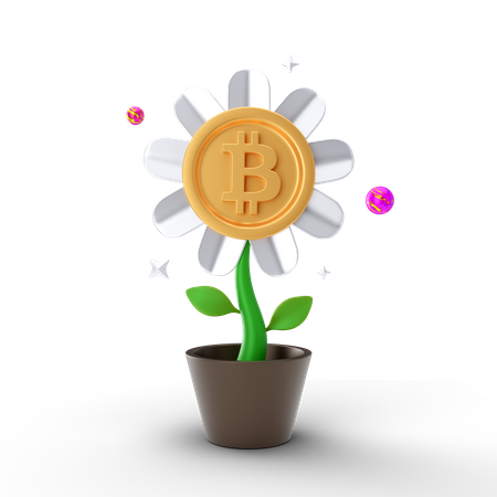 Bitcoin Investment 3D Illustration