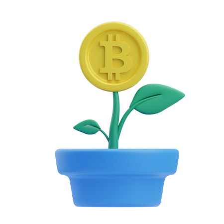 Bitcoin-Investition  3D Icon