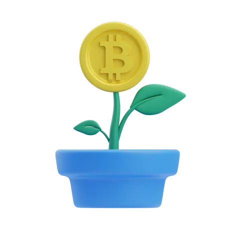 Bitcoin-Investition  3D Icon
