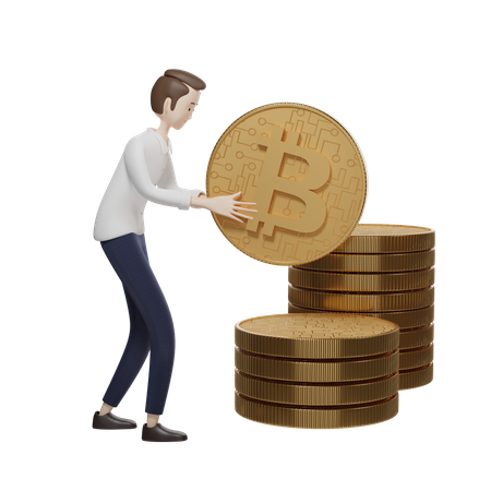 Bitcoin Investor  3D Icon