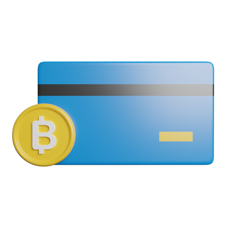 Bitcoin-Karte  3D Icon