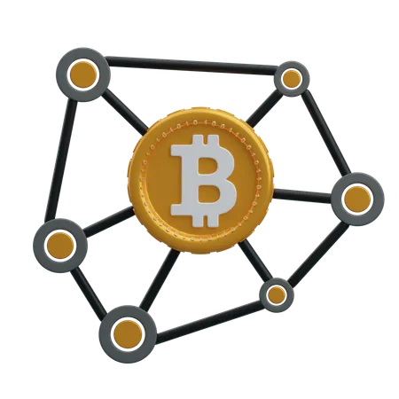 Bitcoin-Knoten  3D Icon