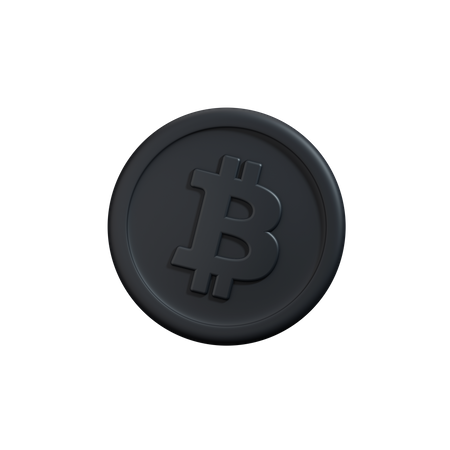 Bitcoin-Kryptomünze  3D Icon