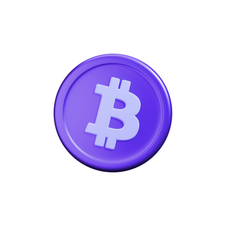 Bitcoin-Kryptomünze  3D Icon