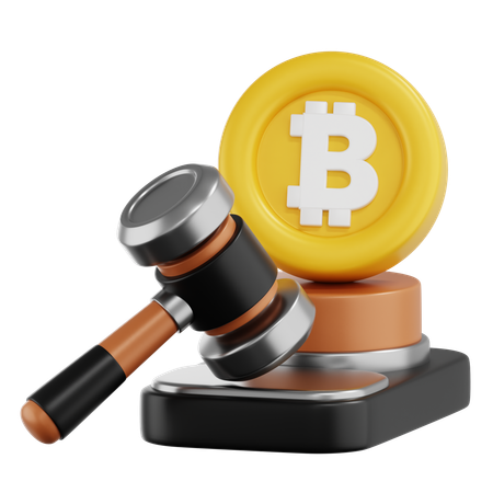 Bitcoin Law  3D Icon