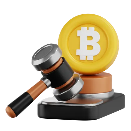 Bitcoin Law  3D Icon