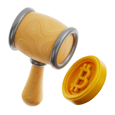 Bitcoin Law 3D Icon